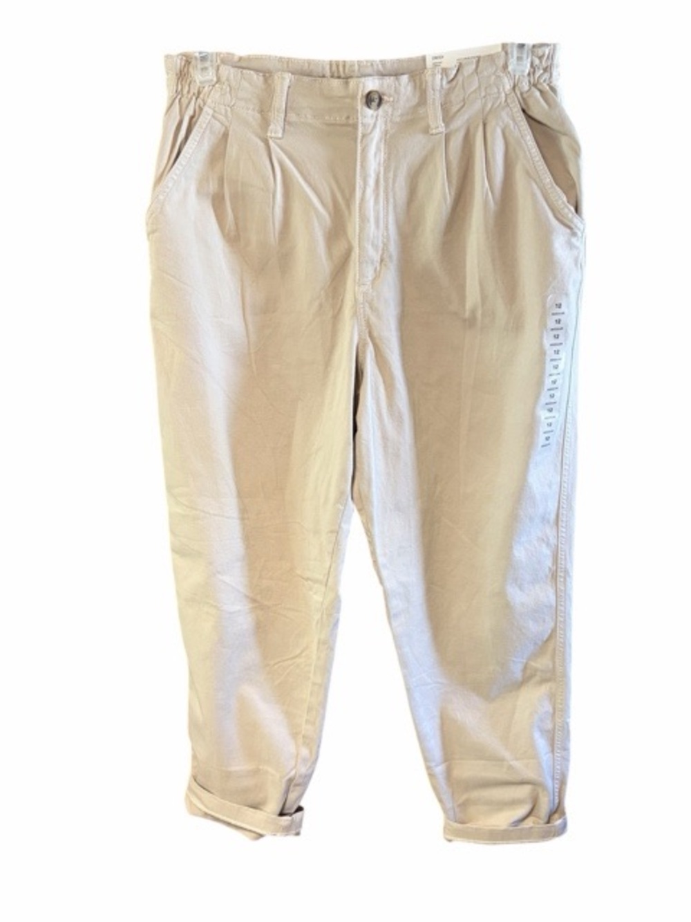 American Eagle Mom Stretch Tan Trouser Pants NWT